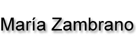 logo MARÍA ZAMBRANO S. Coop. And.